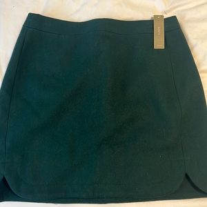 NWOT J Crew green wool skirt - size 4